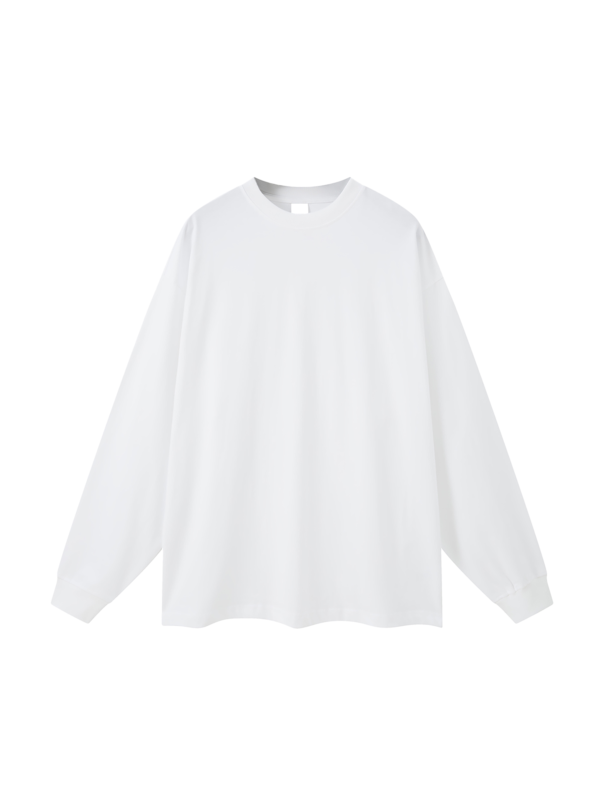 MGA Autumn Long Sleeve T-shirt 2022 白 Heavyweight Cotton Long Sleeve T-Shirt - White | 7211 | NLA